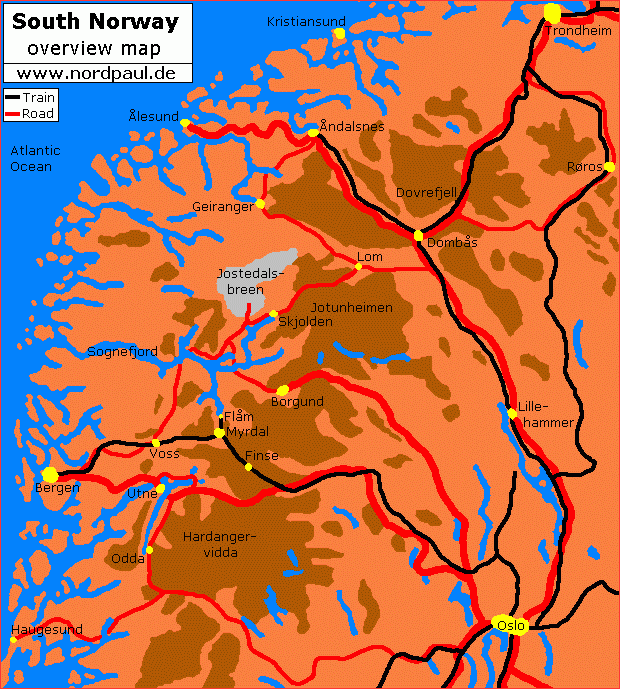 the south of Norway