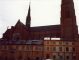 Uppsala cathedral and old houses