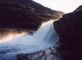 Glacier river in the evening