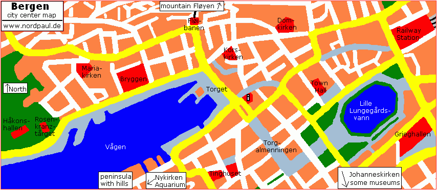 City center of Bergen