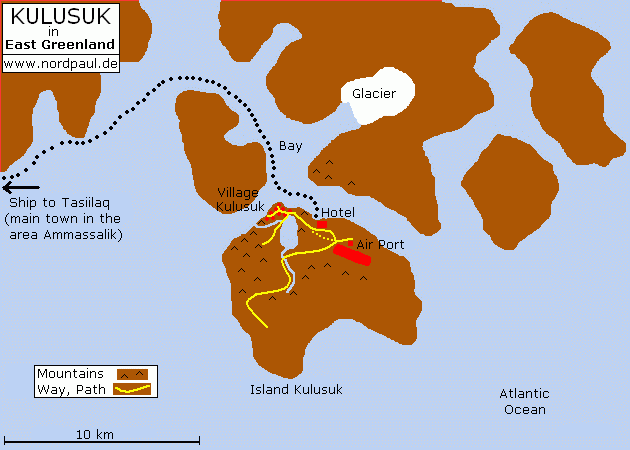 Village and island Kulusuk