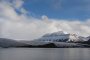 End of fjord at the glacier