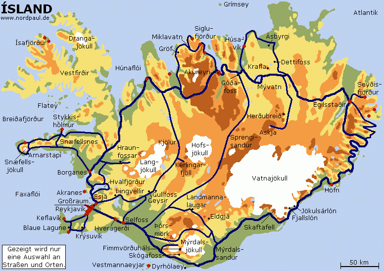 Gesamtübersicht Island