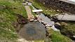 rocky natural hot spring with 42°C